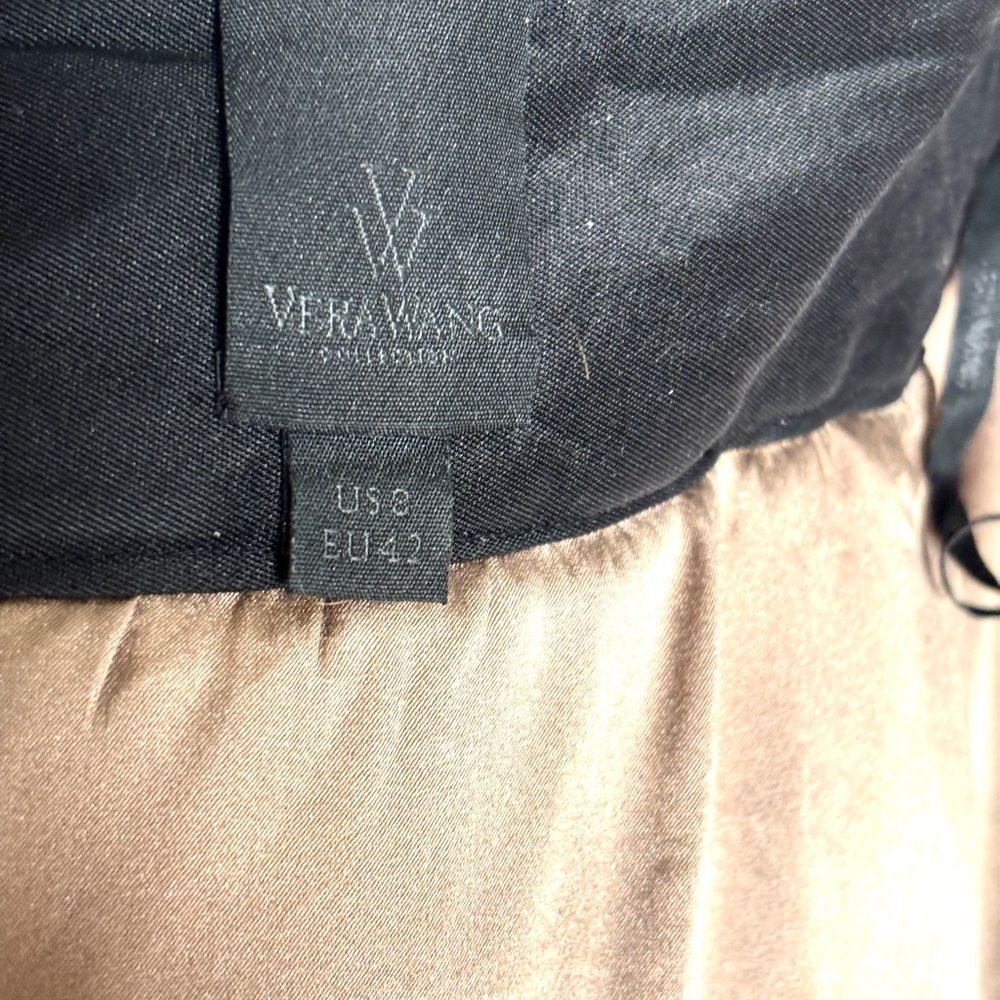 Vintage Vera Wang Sheer Tulle Mesh Top | Nude & Black Balletcore Designer Blouse - Picture 5 of 10